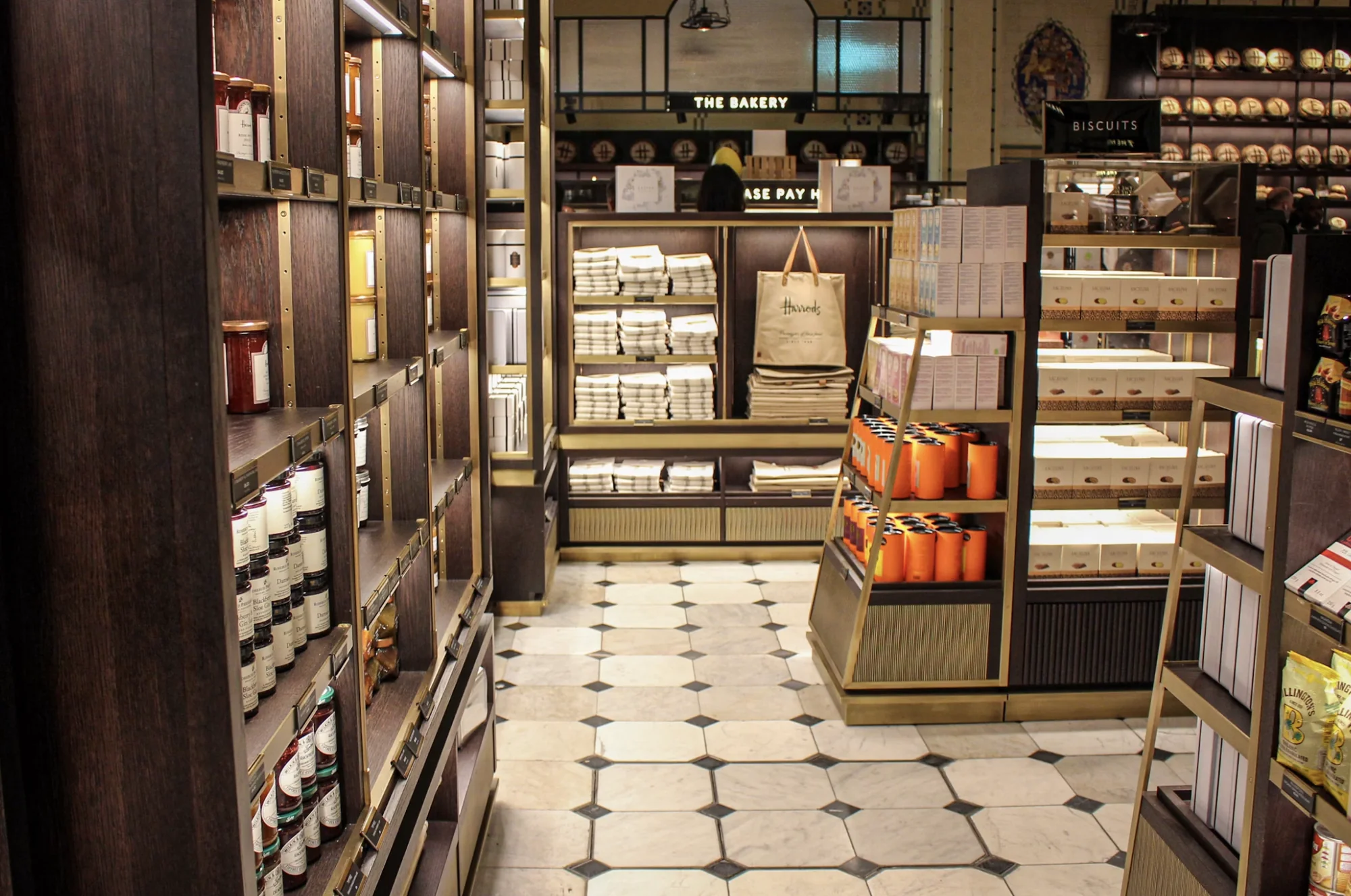 A bakery food hall