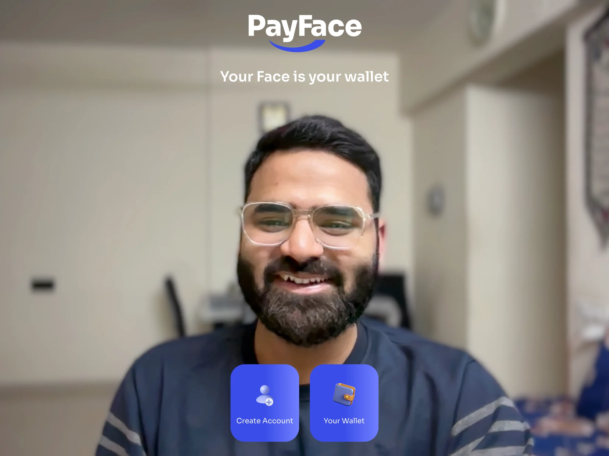 What the customer sees: your face is your wallet