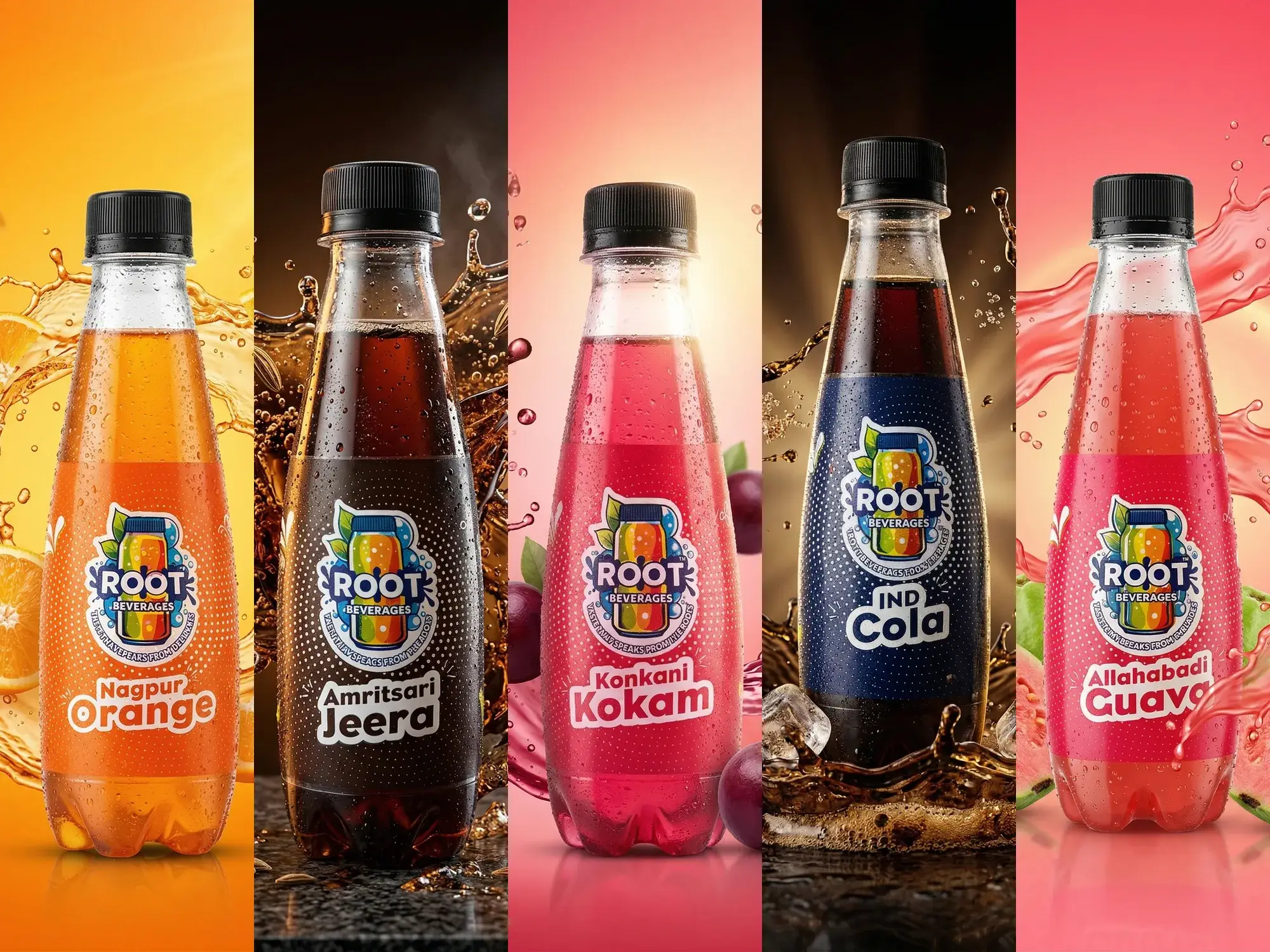 The five launch flavours