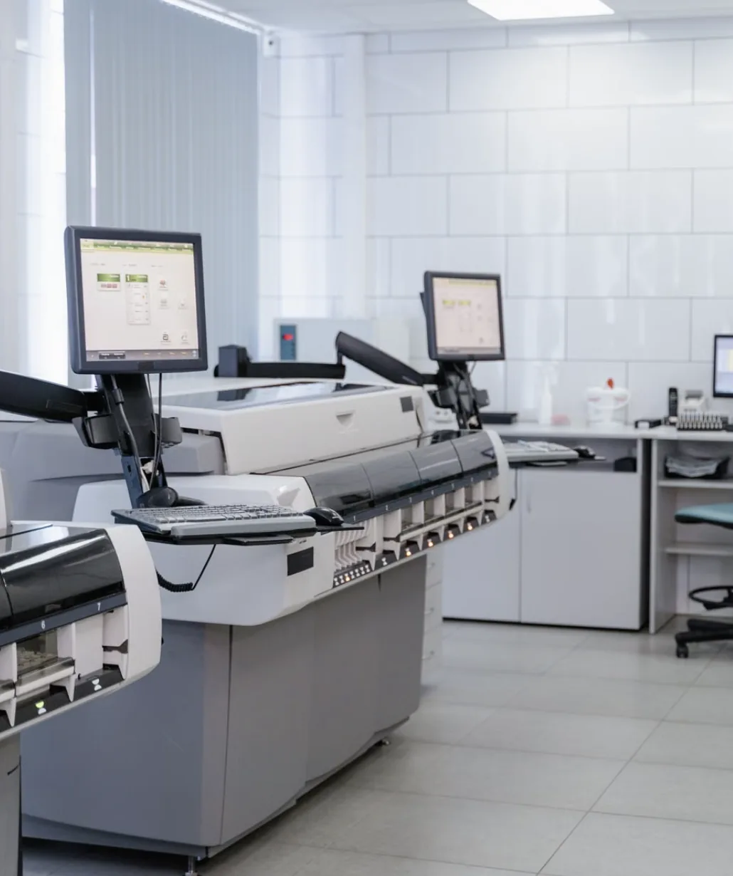 Print machines in a busy shop