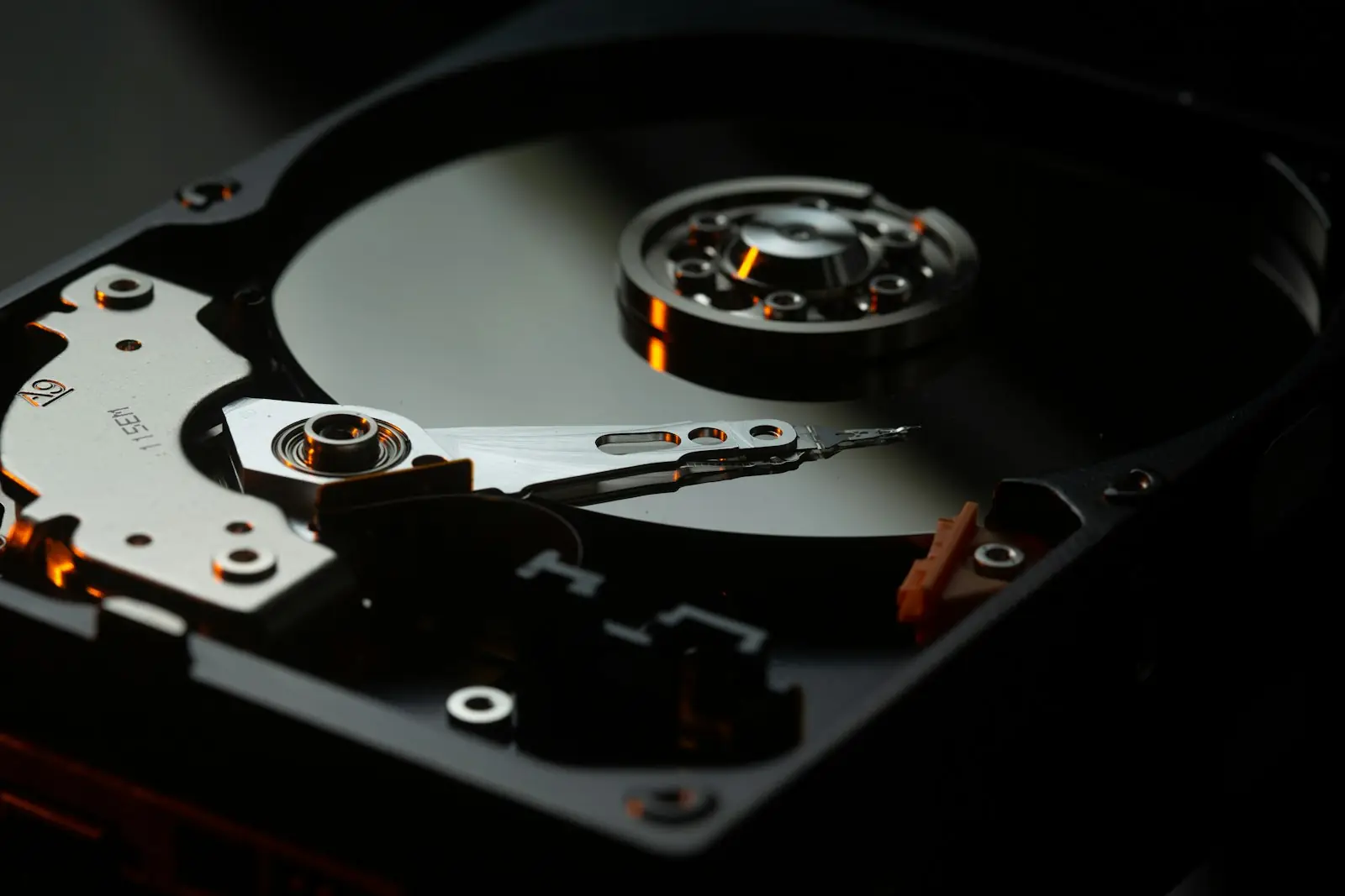 Inside a legacy hard drive